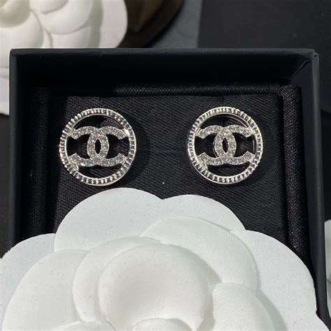 chanel cc earrings real or fake|faux chanel double c earrings.